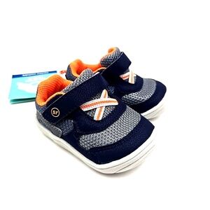 Stride Rite Baby Shoes Size 3 Boys Sneakers Adjustable Strap Memory Foam